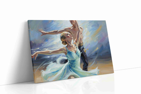Dance canvas wall art collection — gallery-wrapped prints of ballet, contemporary dancers, and movement-in-motion artwork ready to hang