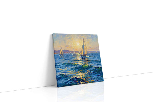Sailing canvas wall art collection — gallery-wrapped prints of yachts, regattas, and coastal sailing scenes ready to hang