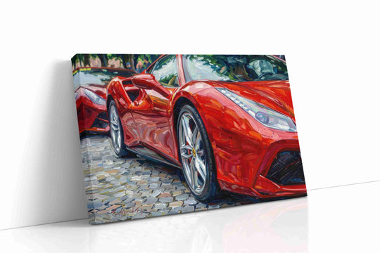 Automobile canvas wall art collection — gallery-wrapped prints of classic cars, sports cars, and vintage automobiles ready to hang