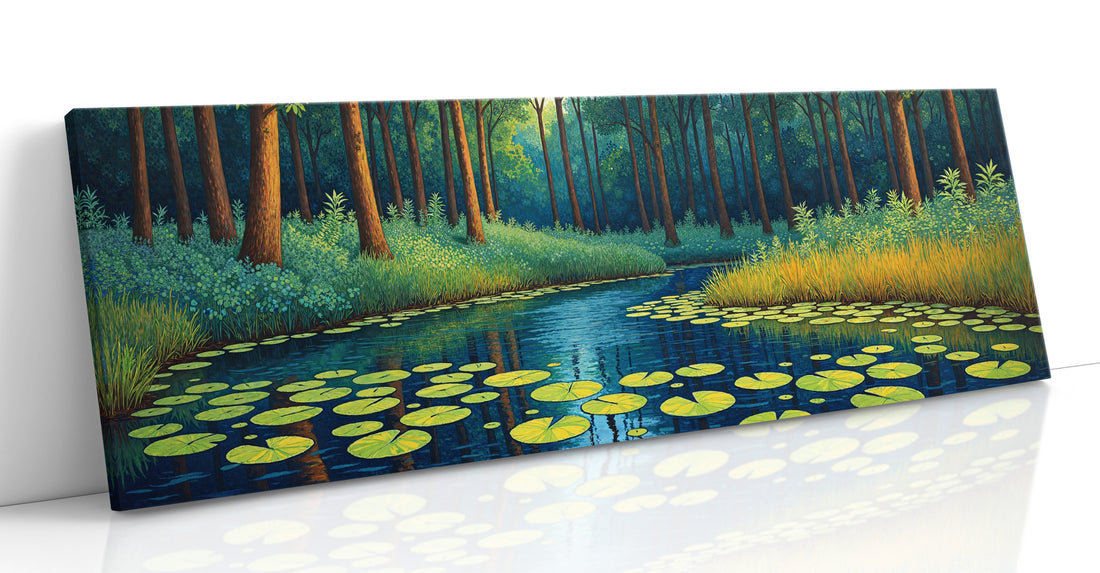 Nature canvas wall art collection — gallery-wrapped prints of forests, streams, and untouched wilderness scenes ready to hang