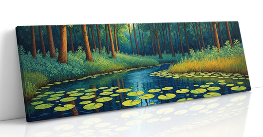 Nature canvas wall art collection — gallery-wrapped prints of forests, streams, and untouched wilderness scenes ready to hang