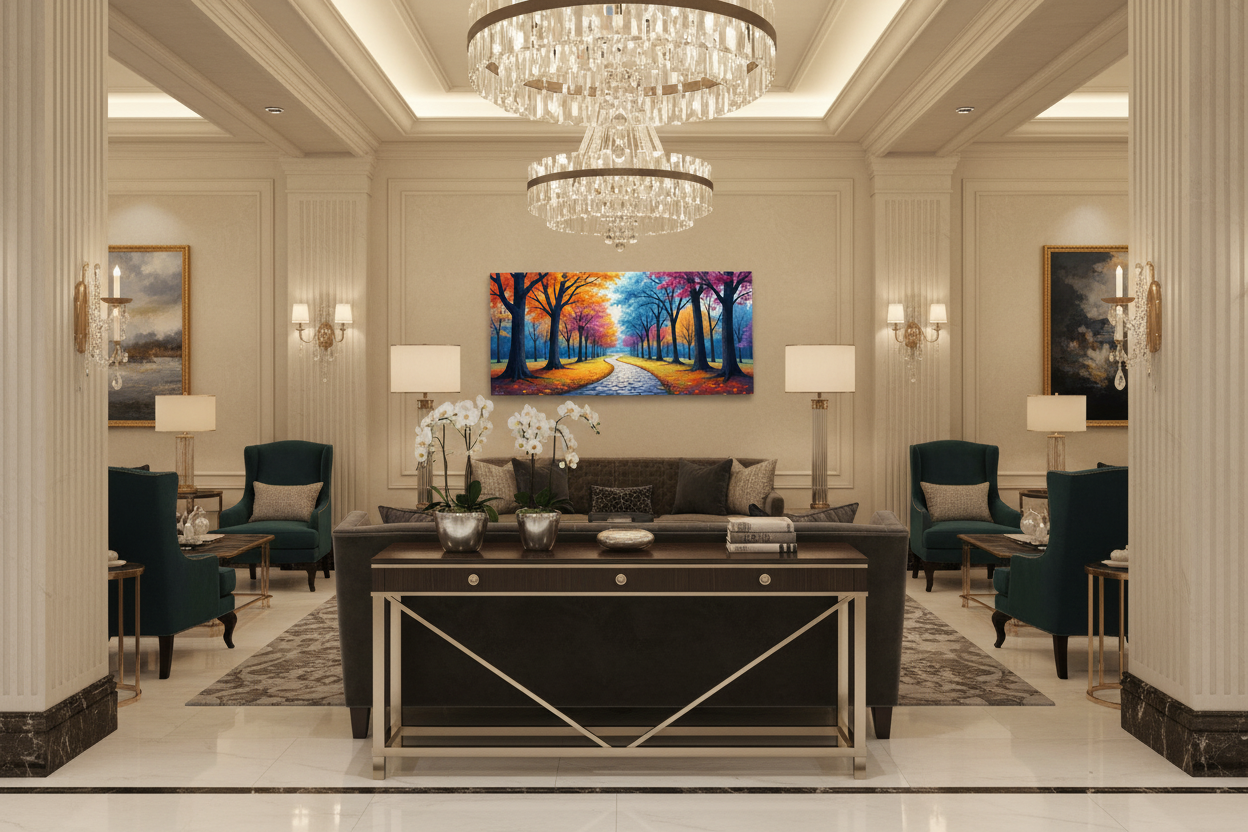 Autumn's Kaleidoscope Path