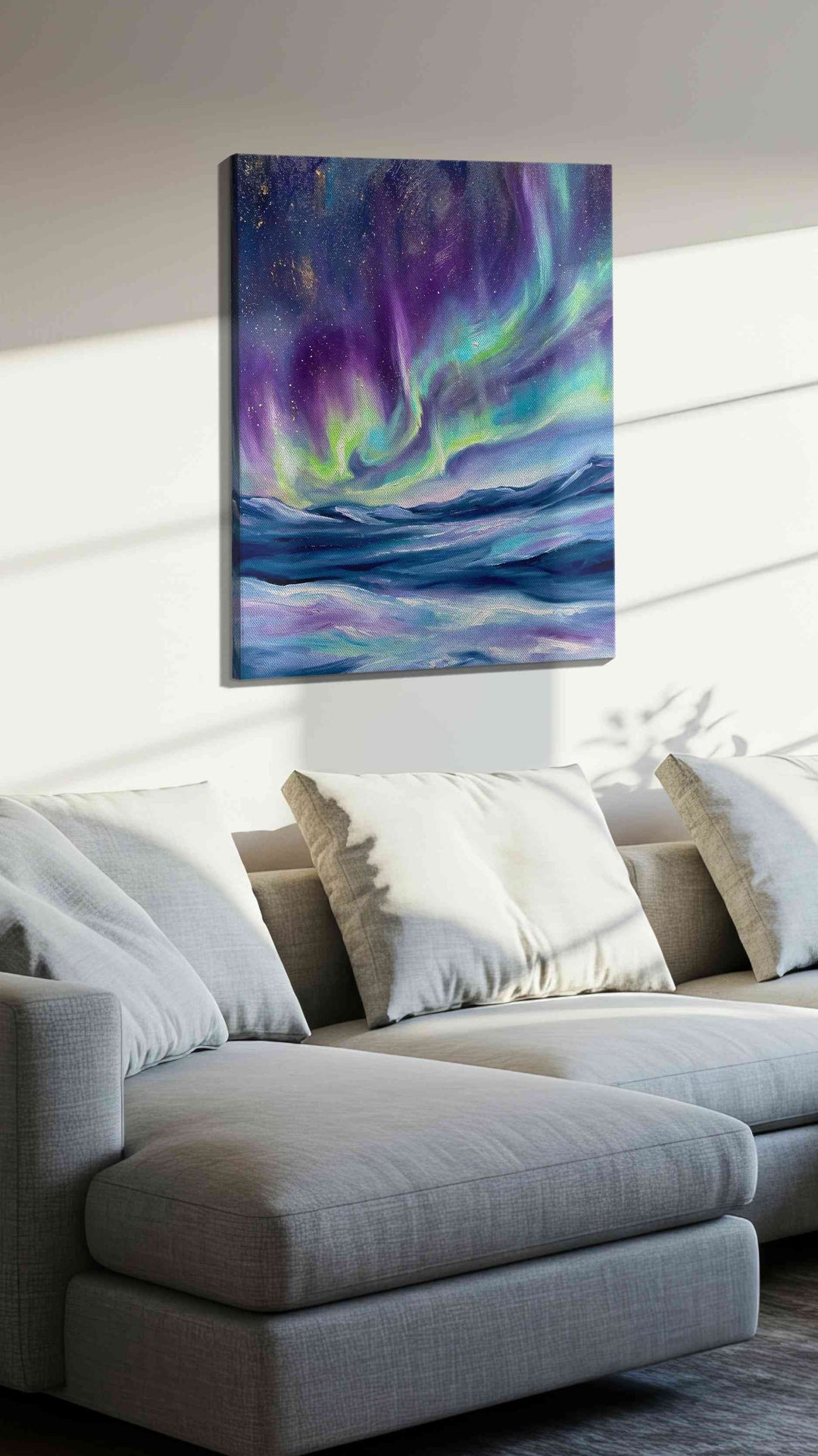 Aurora Symphony – landscape canvas wall art, gallery-wrapped, ready to hang