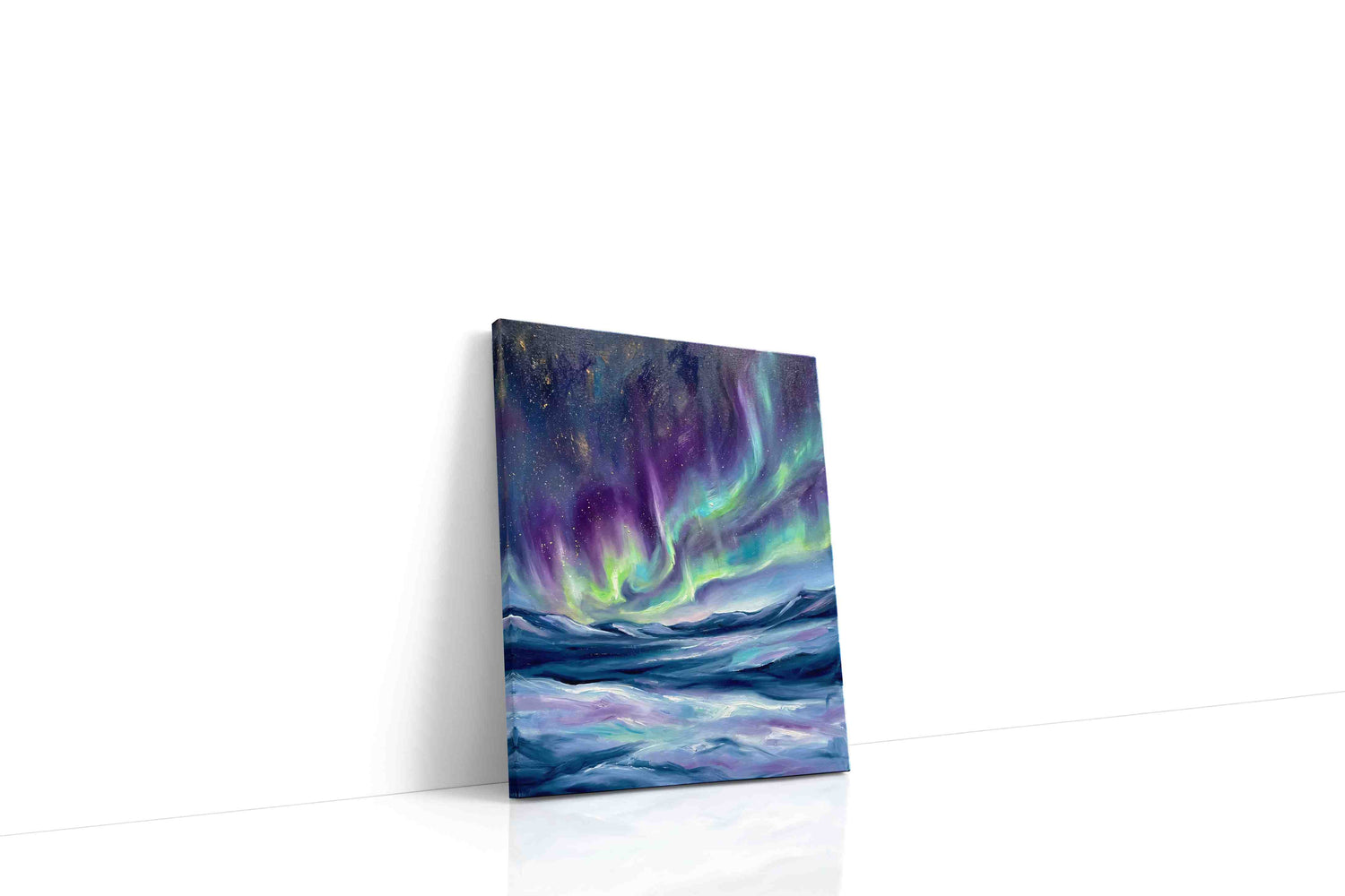 Aurora Symphony landscape canvas print, gallery-wrapped, ready to hang