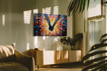 Eternal Embrace in Color romance canvas print, on wall, lifestyle preview