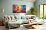 Journey Through A Kaleidoscope romance canvas print, hanging on wall