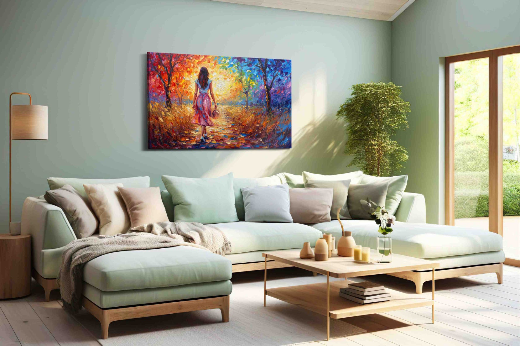 Journey Through A Kaleidoscope romance canvas print, hanging on wall