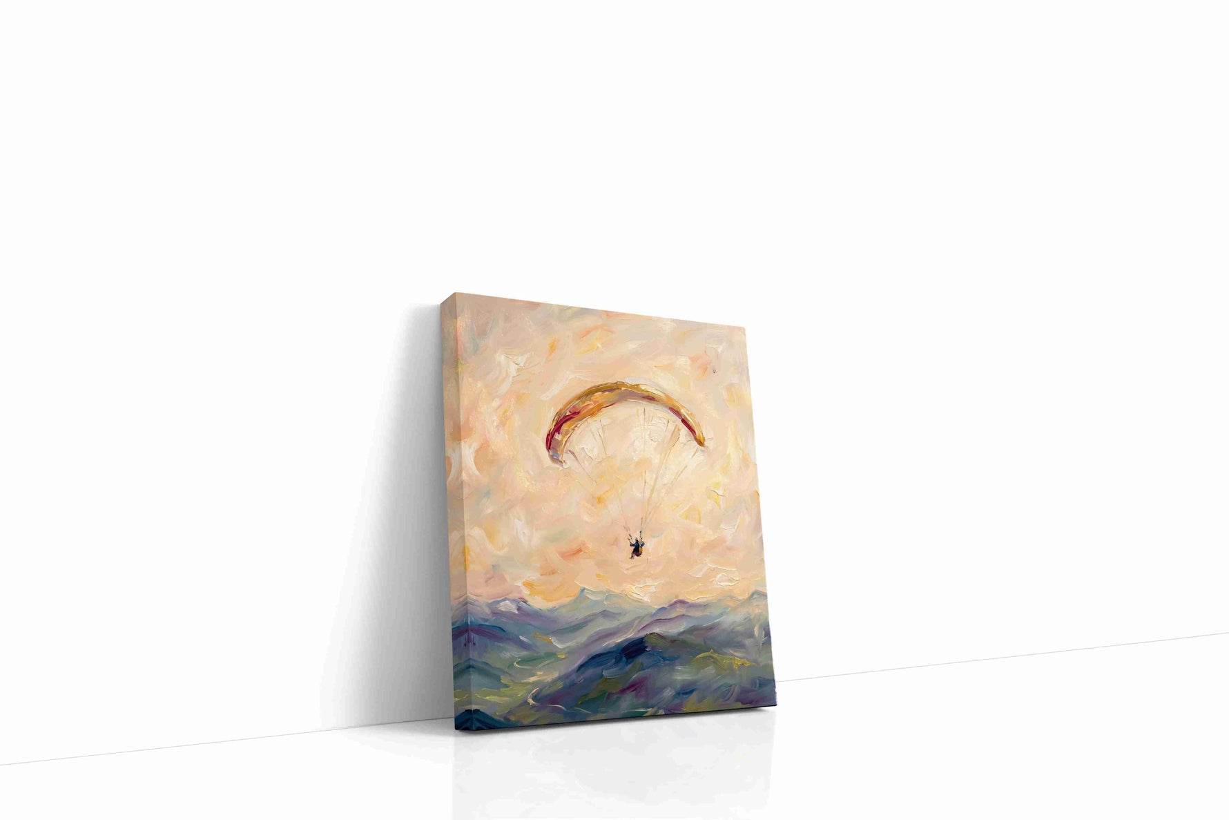Soaring the Painted Skies landscape canvas print gallery-wrapped portrait canvas studio shot