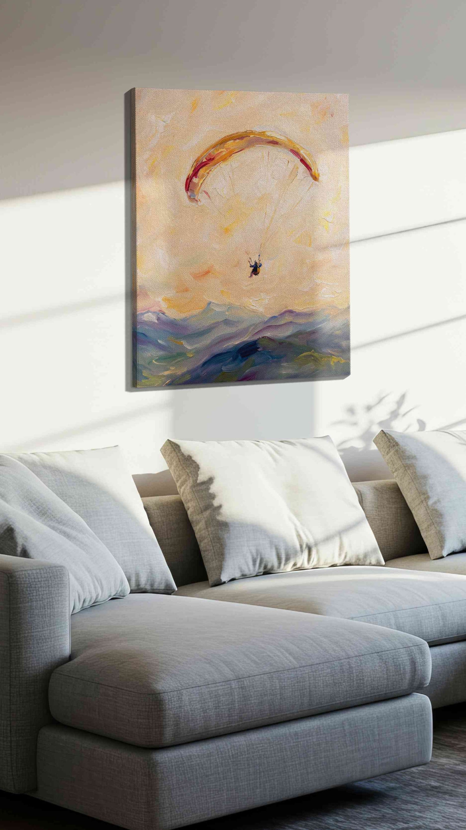Soaring the Painted Skies – landscape canvas wall art, gallery-wrapped, ready to hang