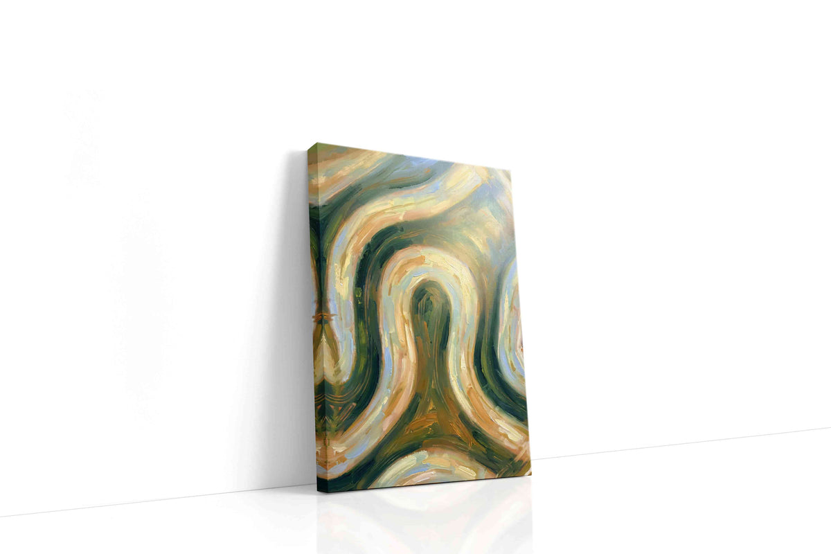 Whispering Forest Waves animals canvas print gallery-wrapped portrait canvas studio shot