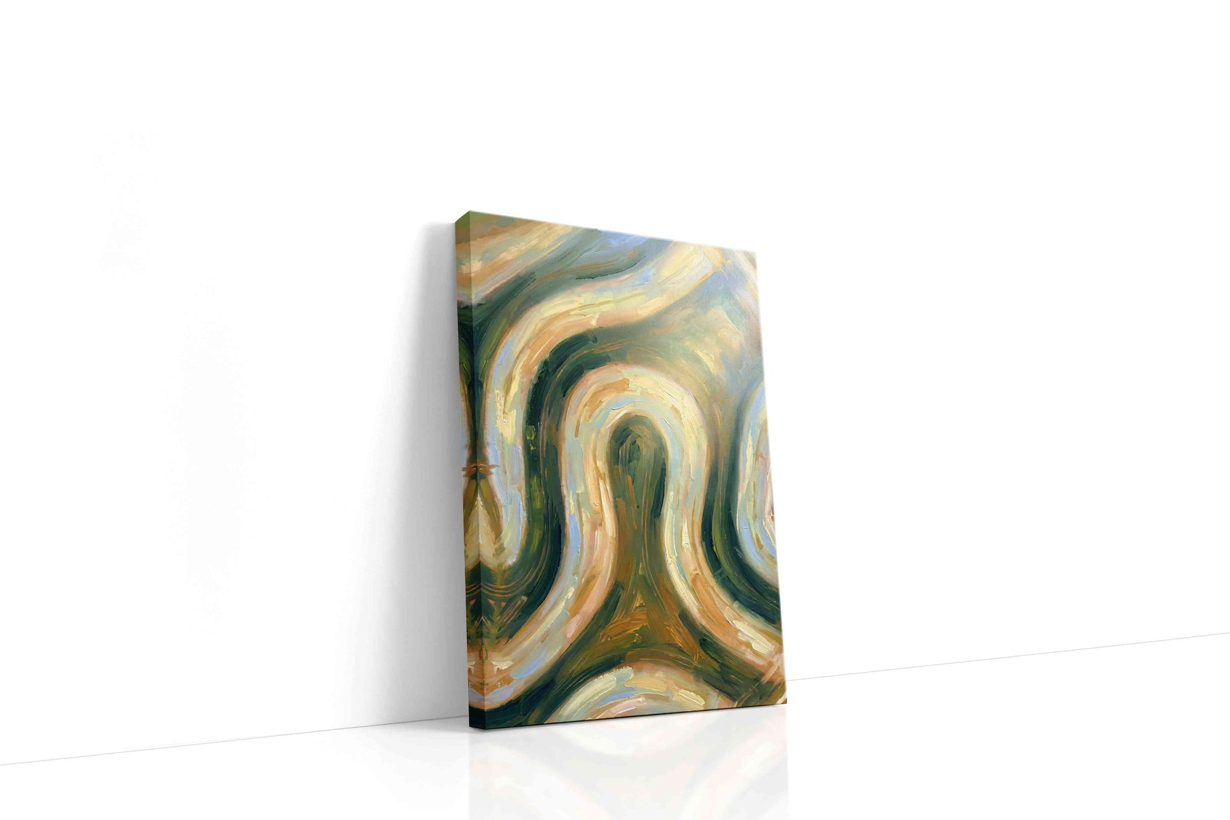 Whispering Forest Waves animals canvas print gallery-wrapped portrait canvas studio shot