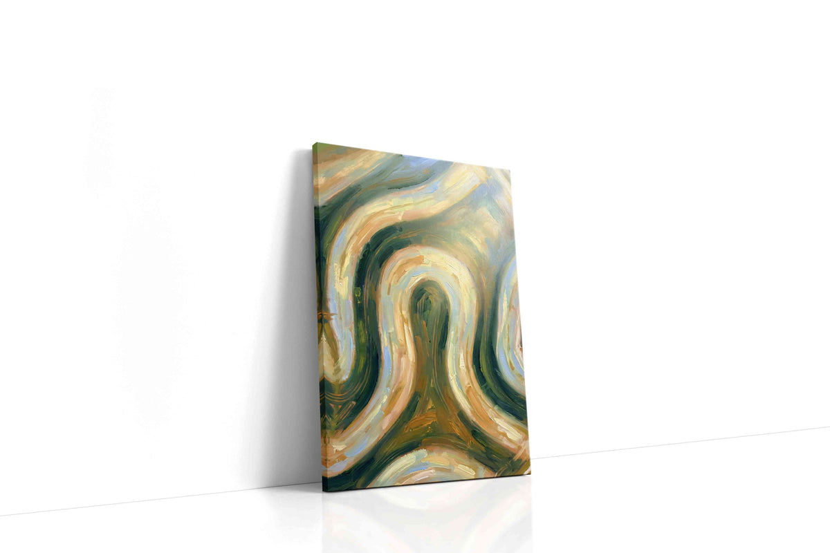 Whispering Forest Waves animals canvas print, gallery-wrapped, ready to hang