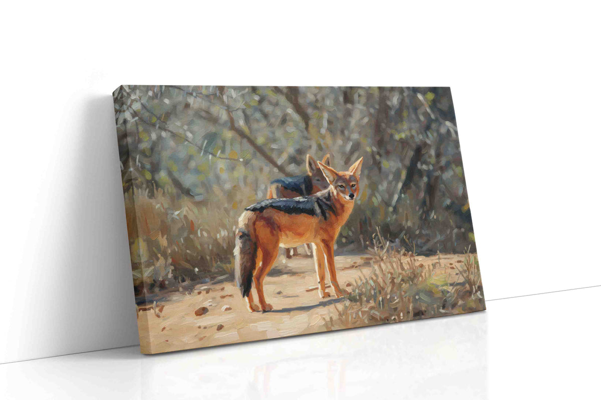 Dusky Shadows animals canvas print gallery-wrapped landscape canvas studio shot