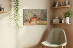 Dusky Shadows animals canvas print in a living room scene