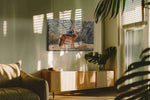 Dusky Shadows animals canvas print, on wall, lifestyle preview