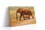 Echoes of the Savanna animals canvas print gallery-wrapped landscape canvas studio shot