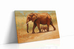 Echoes of the Savanna animals canvas print, gallery-wrapped, ready to hang
