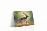 Graceful Prance of the Antelope animals canvas print gallery-wrapped landscape canvas studio shot