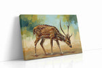 Graceful Woodland Wanderer animals canvas print gallery-wrapped landscape canvas studio shot