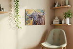 Harmony of the Wild animals canvas print in a living room scene