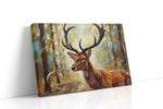 Majestic Forest Stag animals canvas print, gallery-wrapped, ready to hang