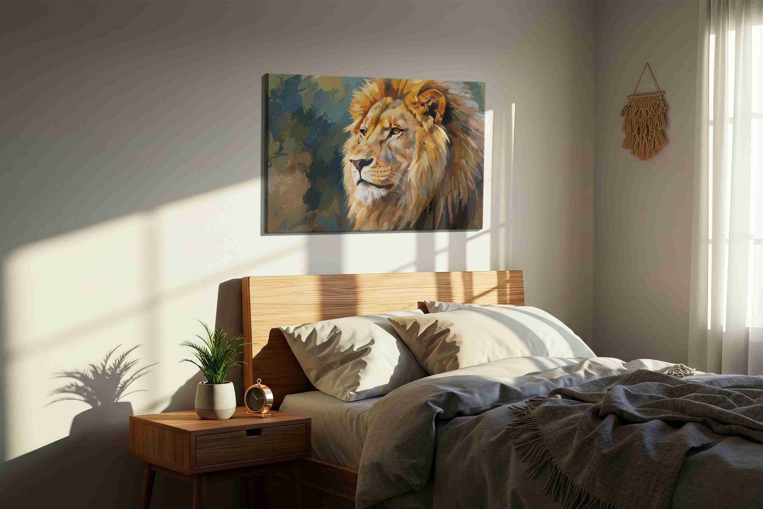 Majestic Gaze of the Wild – animals canvas wall art, gallery-wrapped, ready to hang