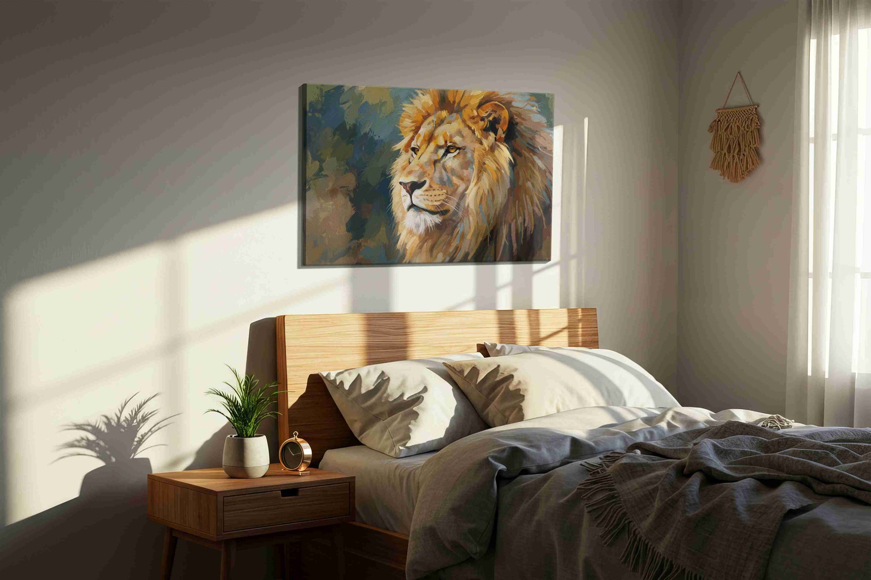 Majestic Gaze of the Wild – animals canvas wall art, gallery-wrapped, ready to hang