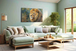 Majestic Gaze of the Wild animals canvas print, hanging on wall