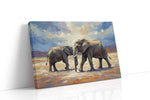 Majestic Giants of the Savannah animals canvas print, gallery-wrapped, ready to hang