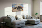 Majestic Giants of the Savannah II animals canvas print, gallery-wrapped, ready to hang — view 2
