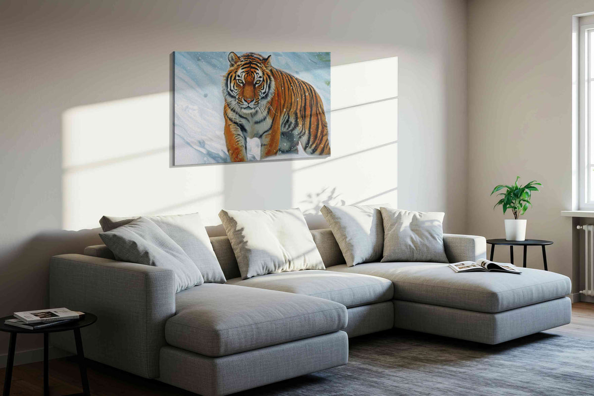 Majestic Winter Stride – animals canvas wall art, gallery-wrapped, ready to hang