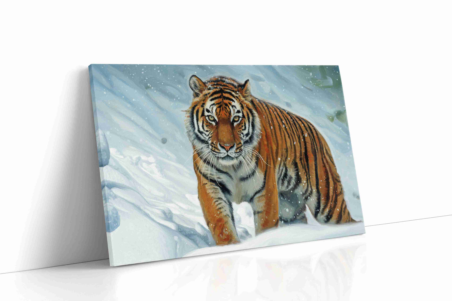 Majestic Winter Stride animals canvas print, gallery-wrapped, ready to hang