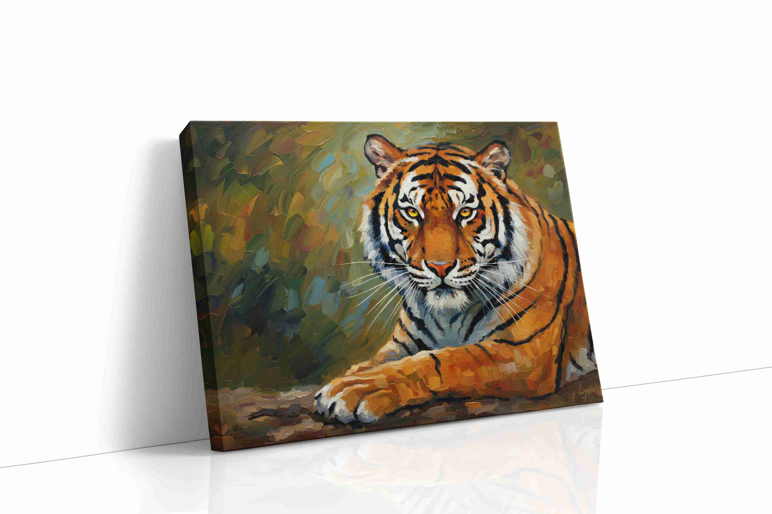 Majesty of the Jungle animals canvas print, gallery-wrapped, ready to hang