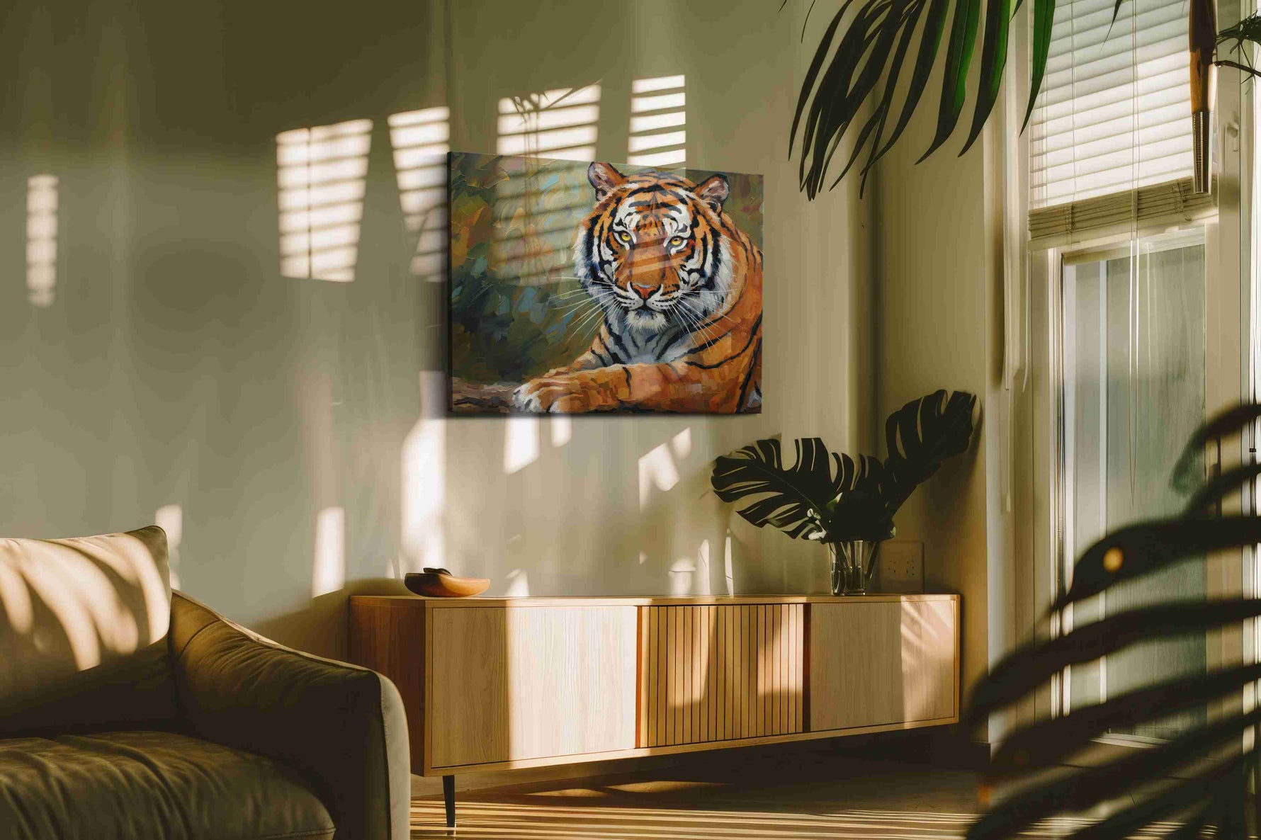 Majesty of the Jungle – animals canvas wall art, gallery-wrapped, ready to hang