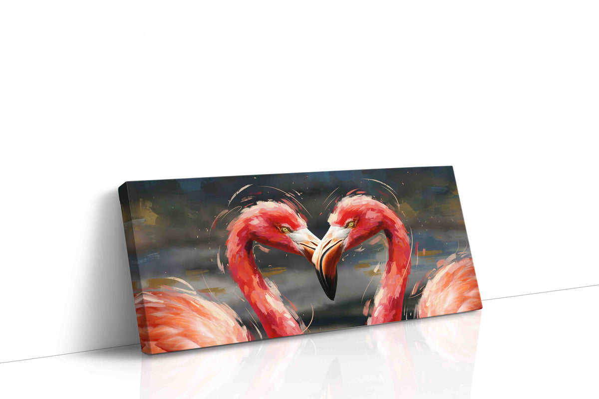Reflections of Fire birds canvas print gallery-wrapped landscape canvas studio shot