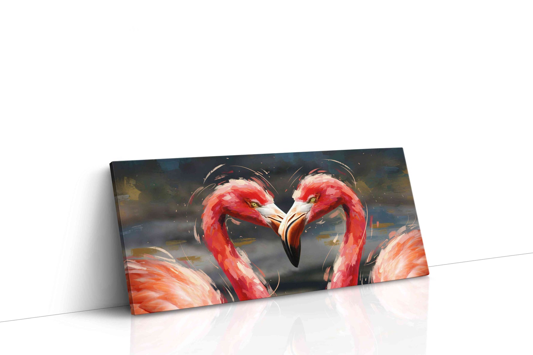 Reflections of Fire birds canvas print, gallery-wrapped, ready to hang