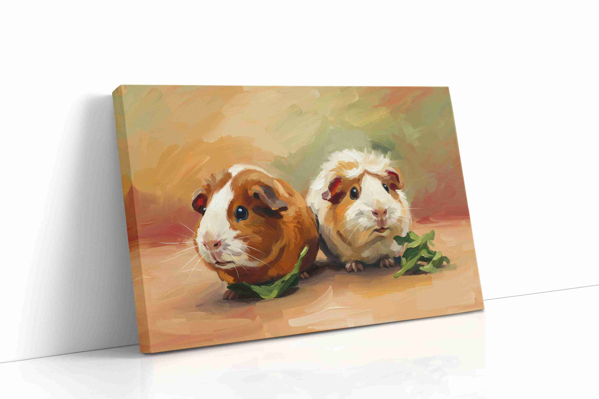 Whiskered Companions animals canvas print gallery-wrapped landscape canvas studio shot
