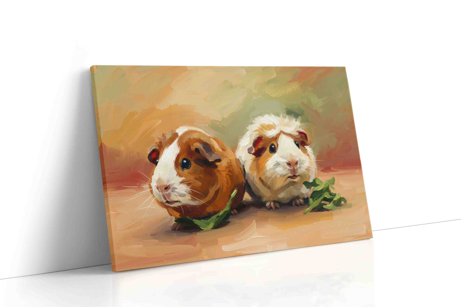 Whiskered Companions animals canvas print, gallery-wrapped, ready to hang