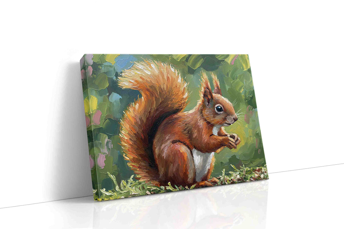 Whiskered Woodland Wonder animals canvas print, gallery-wrapped, ready to hang