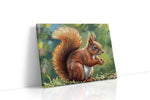 Whiskered Woodland Wonder animals canvas print gallery-wrapped landscape canvas studio shot