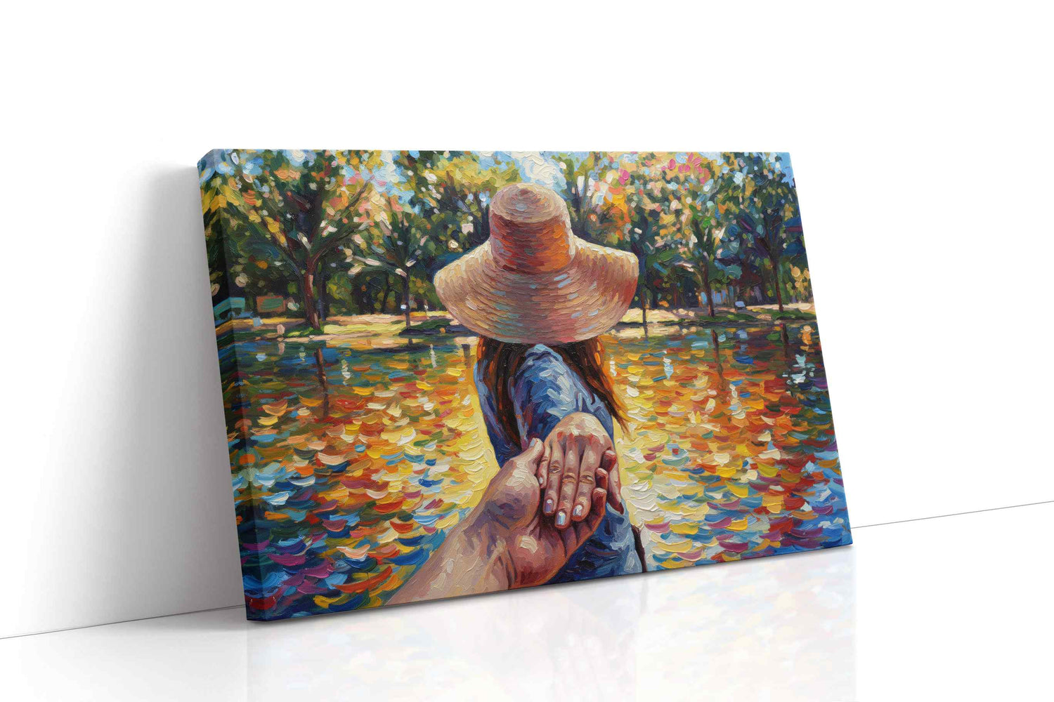 Guided by Autumn Light romance canvas print, gallery-wrapped, ready to hang