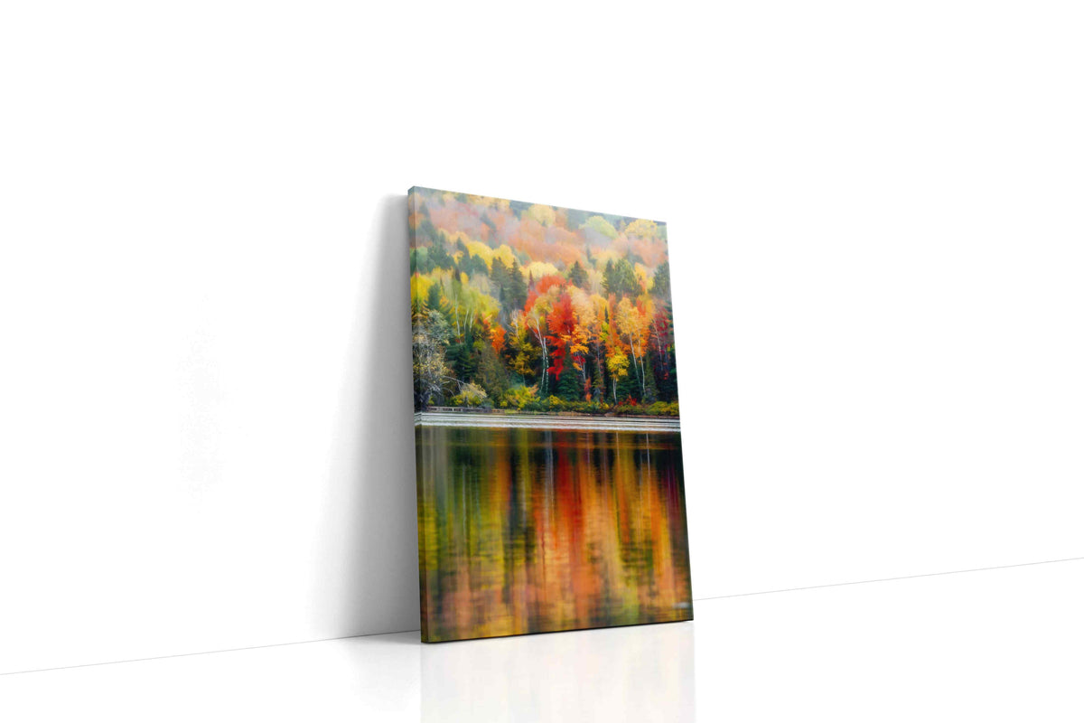 Reflections of Autumn Symphony landscape canvas print, gallery-wrapped, ready to hang
