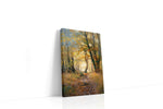 Whispering Autumn Pathway IV landscape canvas print gallery-wrapped portrait canvas studio shot