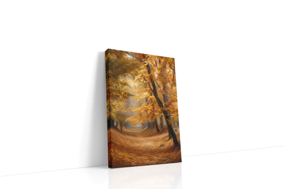 Whispers of Autumn Glow autumn canvas print gallery-wrapped portrait canvas studio shot