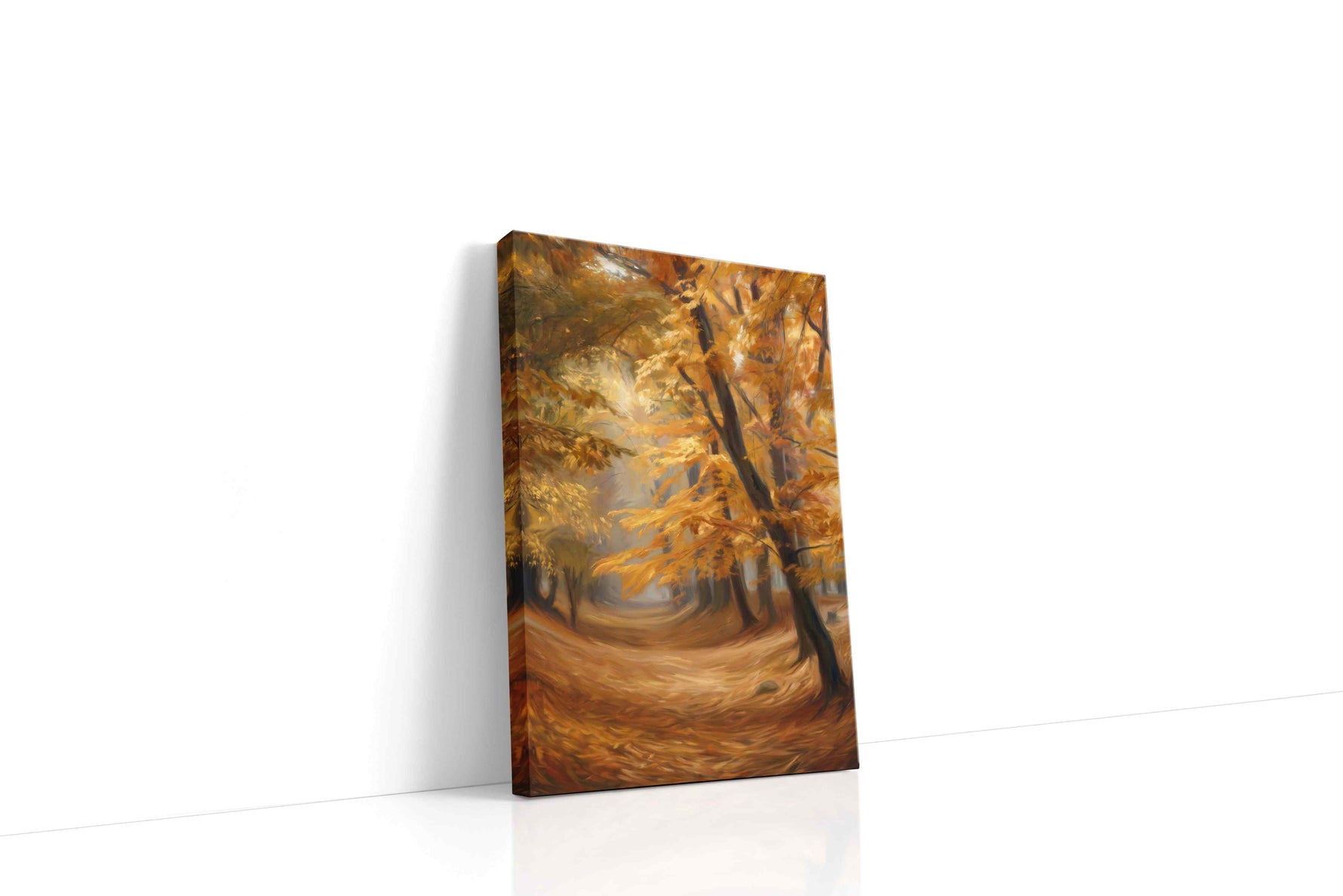 Whispers of Autumn Glow autumn canvas print gallery-wrapped portrait canvas studio shot
