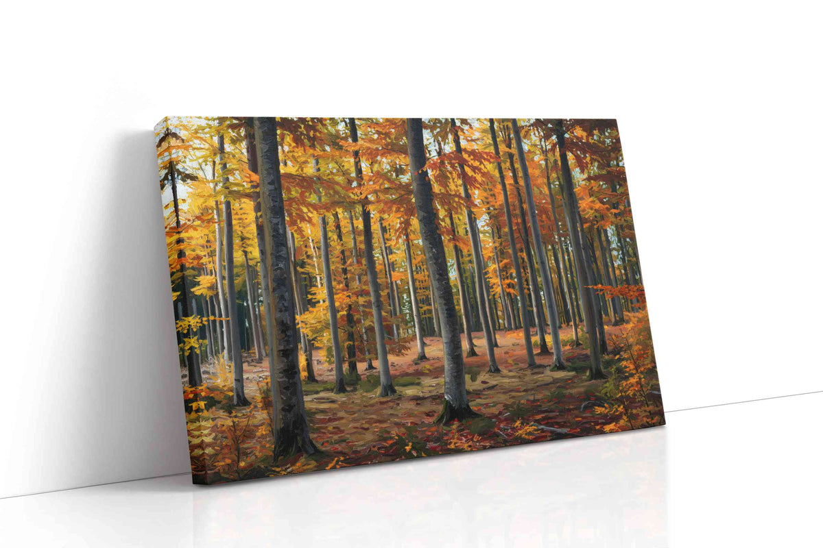 Whispers of Autumn Serenity autumn canvas print gallery-wrapped landscape canvas studio shot