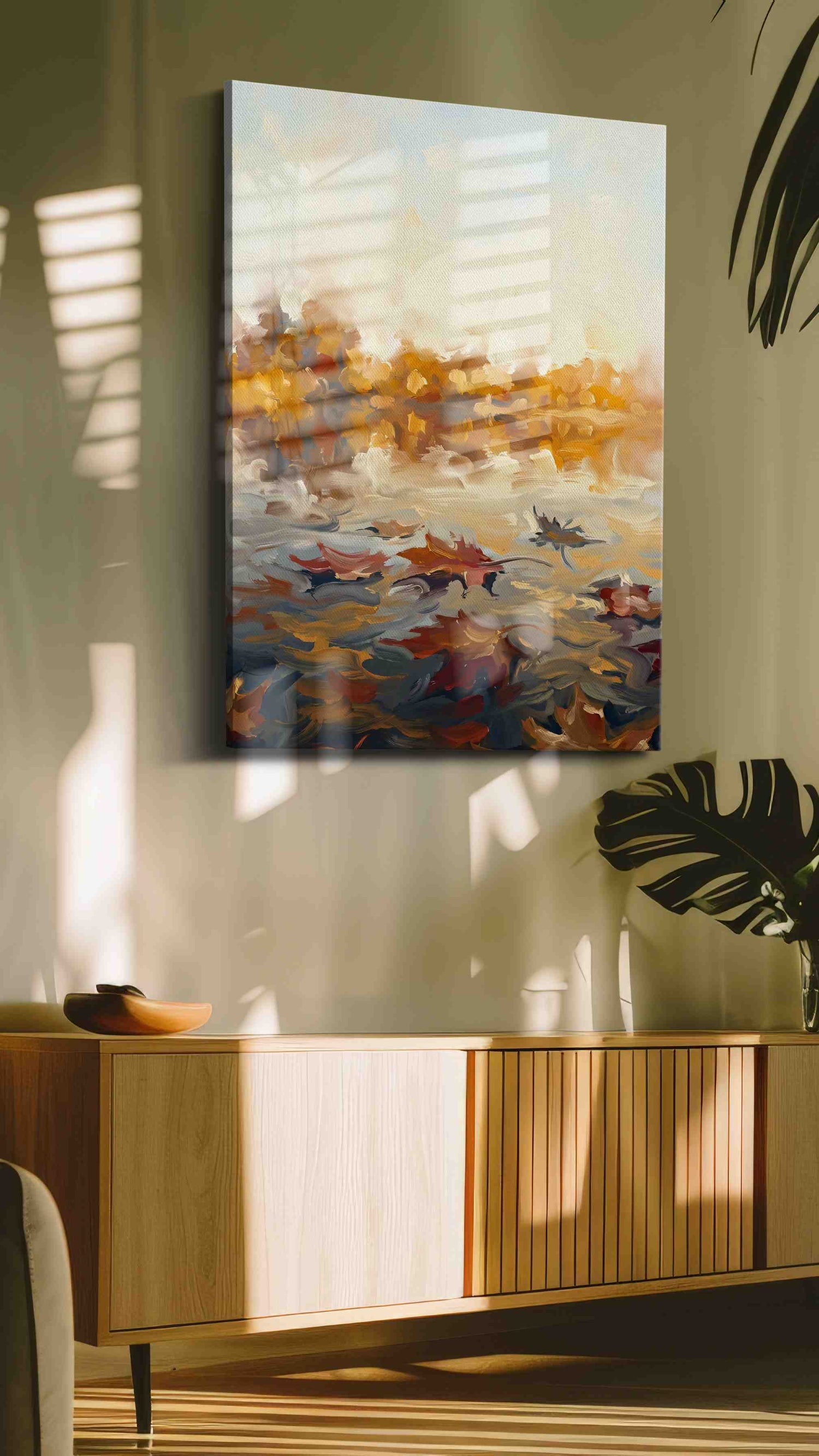 Whispers of Autumn Waters – landscape canvas wall art, gallery-wrapped, ready to hang