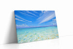 Azure Tranquility beach canvas print gallery-wrapped landscape canvas studio shot