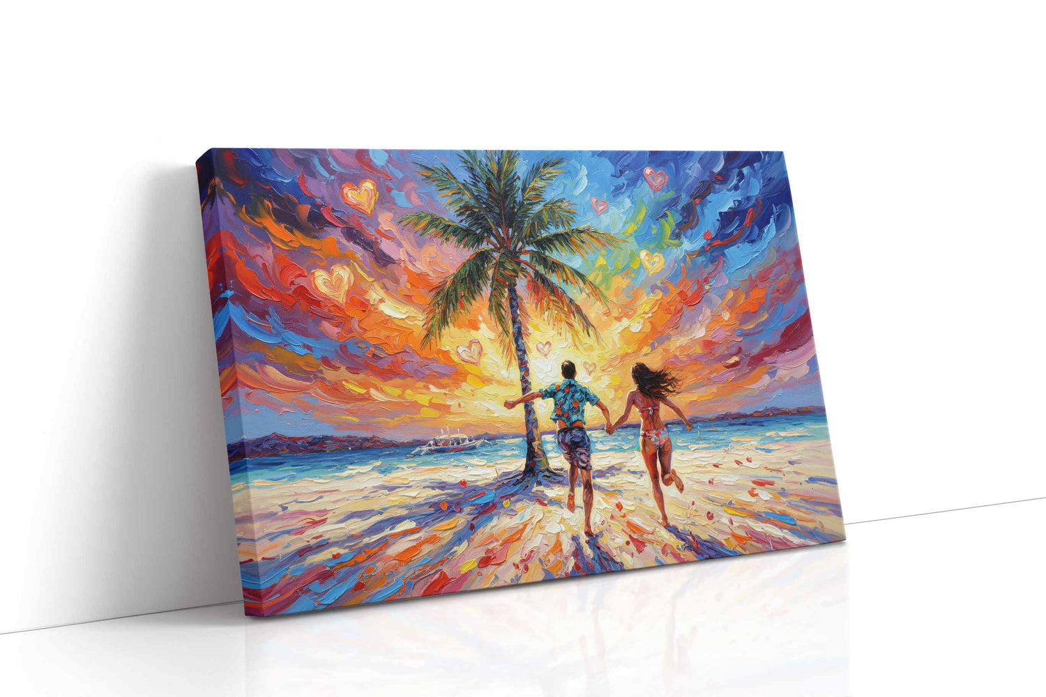 Chasing Sunlit Dreams romance canvas print, gallery-wrapped, ready to hang