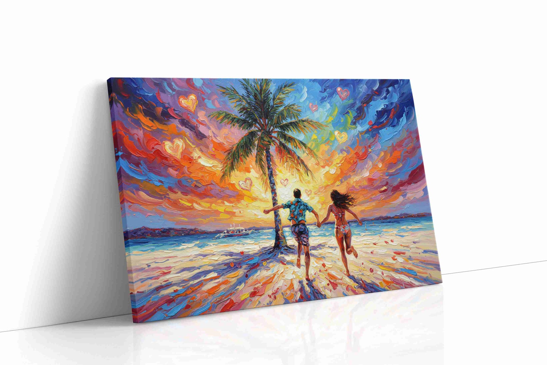 Chasing Sunlit Dreams romance canvas print gallery-wrapped landscape canvas studio shot